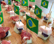 Receitas pra Copa: melão aperitivo