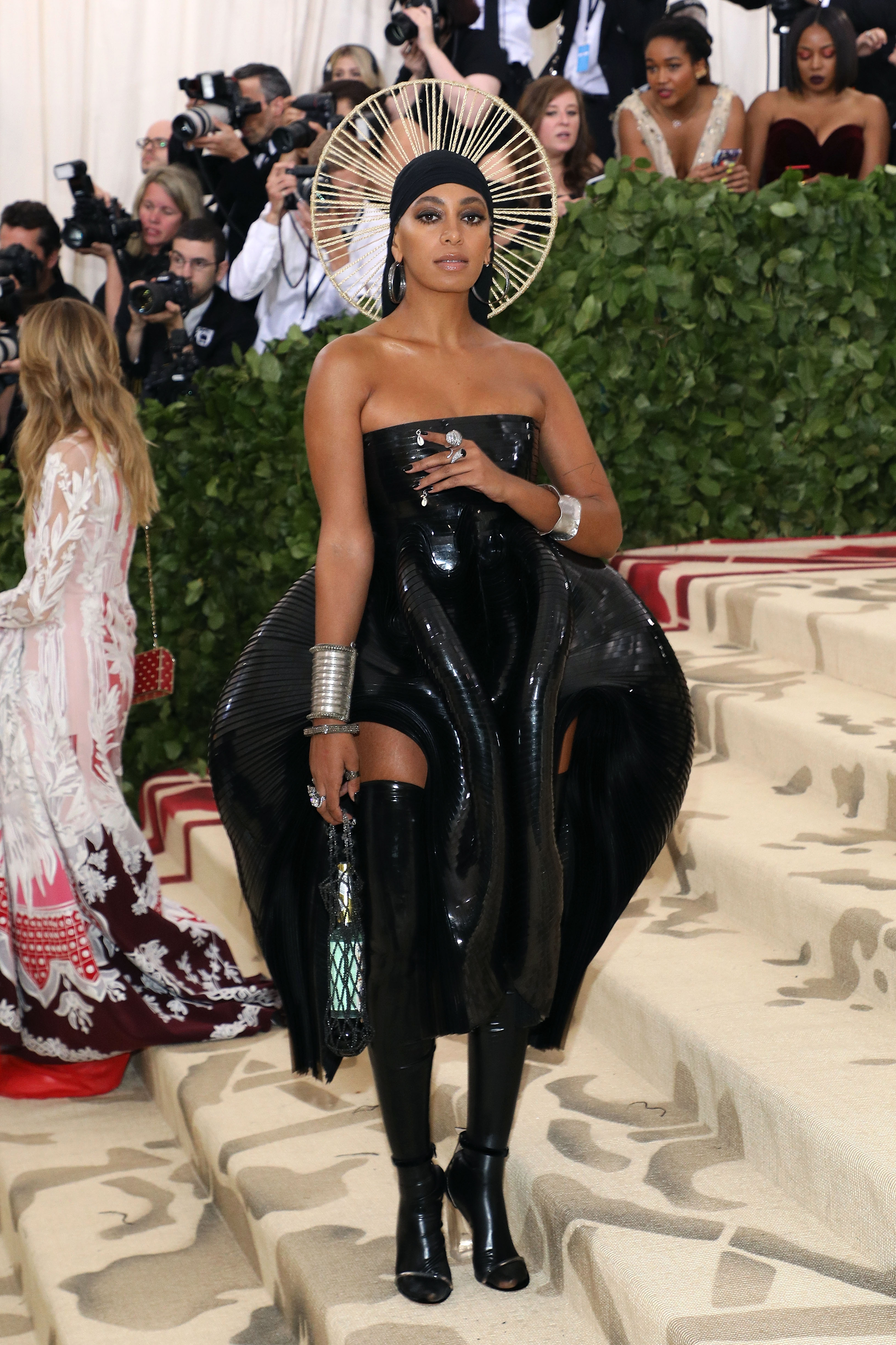 Heavenly Bodies: Fashion & The Catholic Imagination Costume Institute Gala NEW YORK, NY - MAY 07: Solange attends "Heavenly Bodies: Fashion & the Catholic Imagination", the 2018 Costume Institute Benefit at Metropolitan Museum of Art on May 7, 2018 in New York City. (Photo by Taylor Hill/Getty Images)
