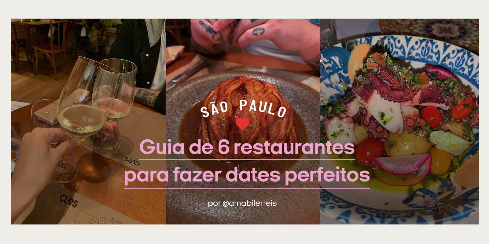 6 restaurantes em São Paulo para dates românticos