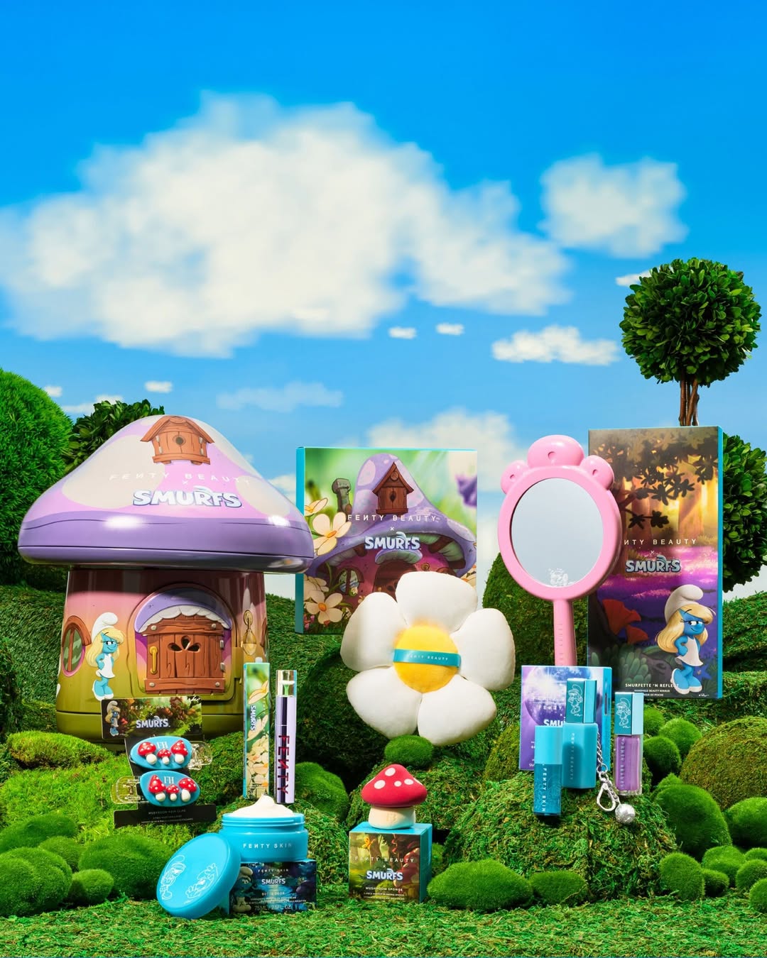 Fenty Beauty aposta no universo dos Smurfs em nova coleção de edição limitada