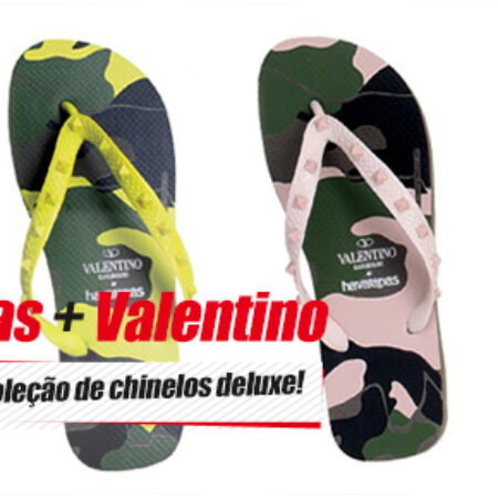 Chinelo deluxe: Havaianas & Valentino