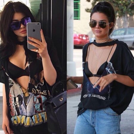 Polêmica fashion: as t-shirts customizadas de Kendall e Kylie Jenner