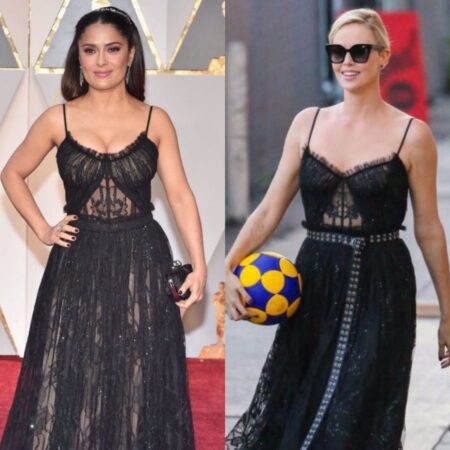 Fashion Fight: Charlize Theron x Salma Hayek!